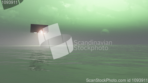 Image of UFO Over The Sea 