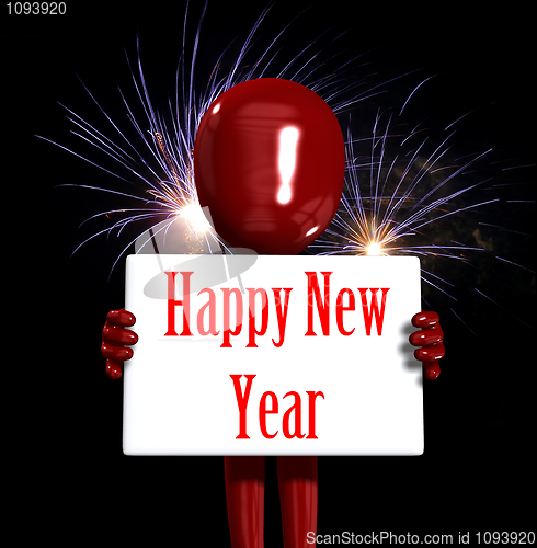 Image of Happy New Year Figure