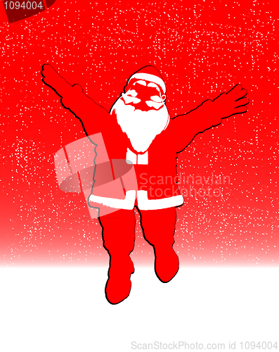 Image of Toon Santa Jumping