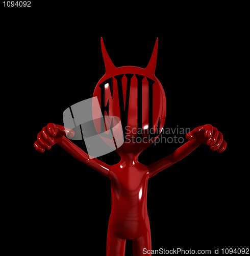 Image of Red Devil Figure