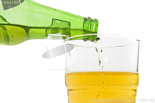 Image of Pouring beer into a glass
