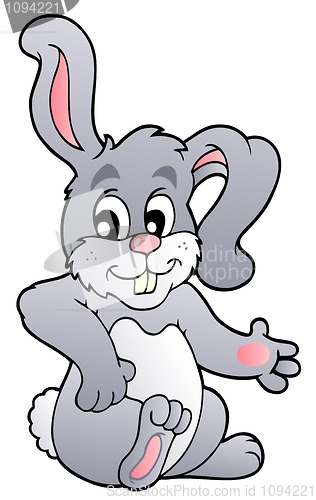 Image of Cartoon resting bunny