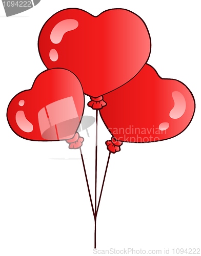 Image of Valentine balloons