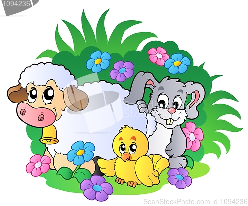 Image of Group of spring animals