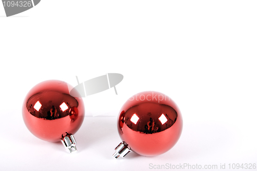 Image of Red Christmas balls