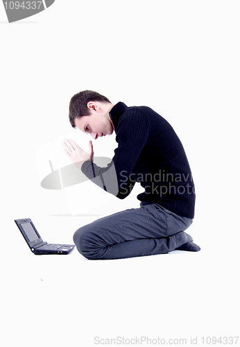 Image of man with laptop man 