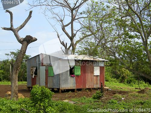 Image of zinc sheet metal house Corn Island Nicaragua Central America