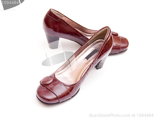 Image of Pair of brown woman's shoes