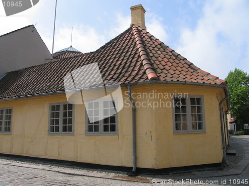 Image of The Danish Fairytalepoet Hans Christian Andersen´s house in Odense, Denmark. Today museum.