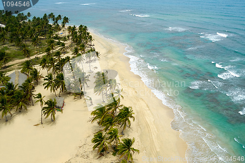 Image of Above exotic beach