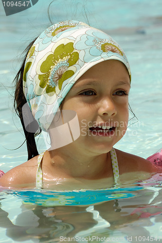 Image of Happy child in pool