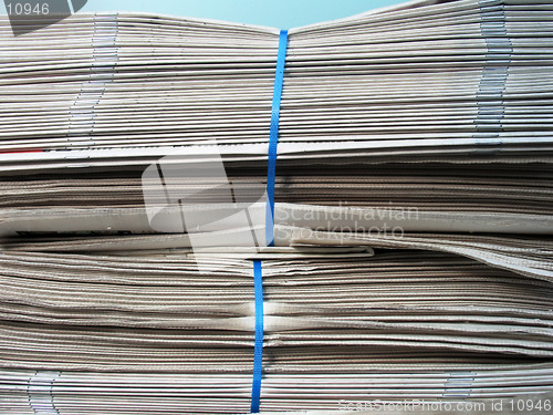 Image of Bundles of newspapers