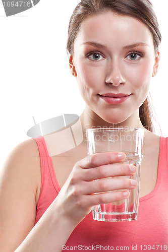 Image of Woman drinking water