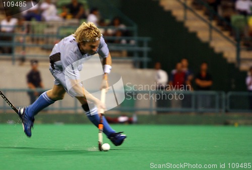 Image of Hockey Player In Action