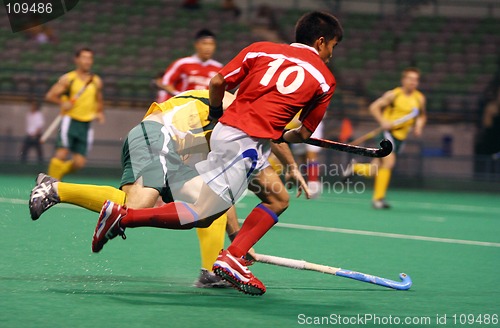 Image of Hockey Player In Action