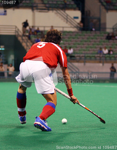 Image of Hockey Player In Action