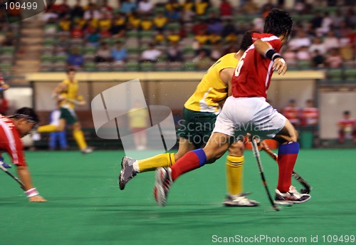 Image of Hockey Player In Action