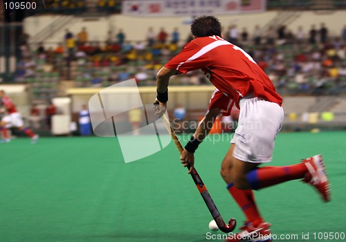 Image of Hockey Player In Action