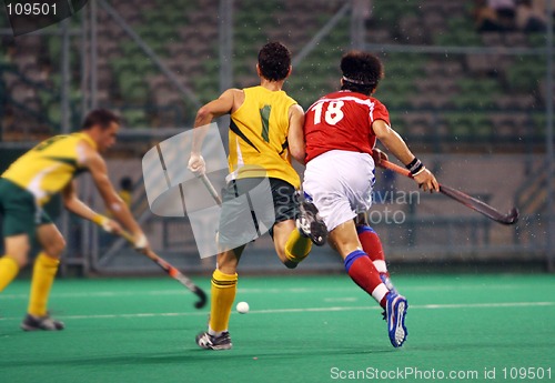 Image of Hockey Player In Action