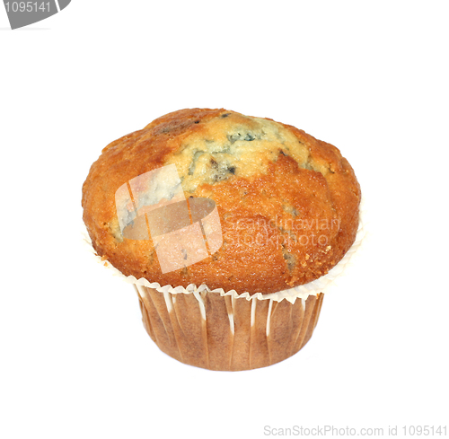 Image of English Blueberry Muffin On White
