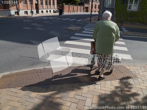 Image of Disabled on her walk