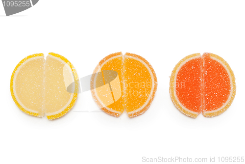 Image of Three round jelly candy