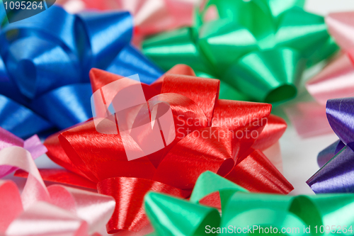 Image of color of gift ribbons
