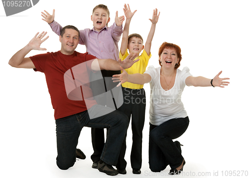 Image of family of four