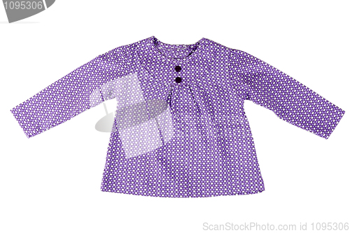 Image of Junior purple spotted dress