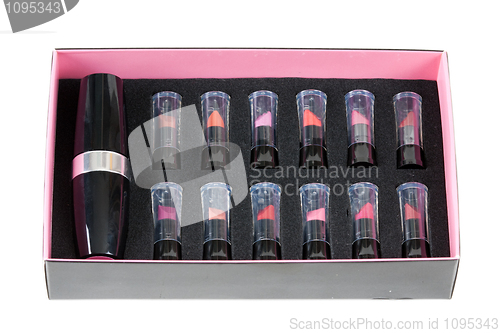 Image of collection of women's lipsticks