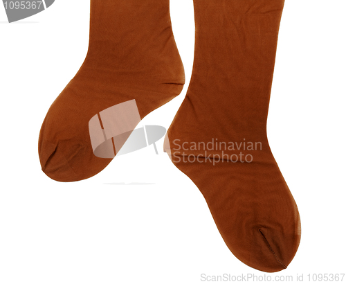Image of brown tights female