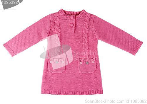 Image of Red knit dress