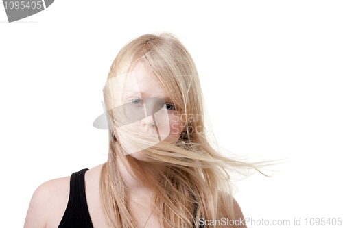 Image of Blond hair is developing