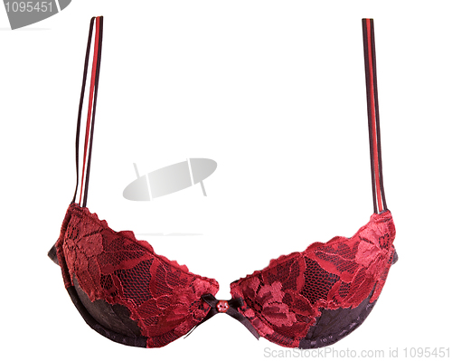 Image of Bra with a red ornament