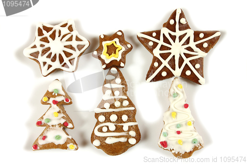 Image of Christmas gingerbread cookies