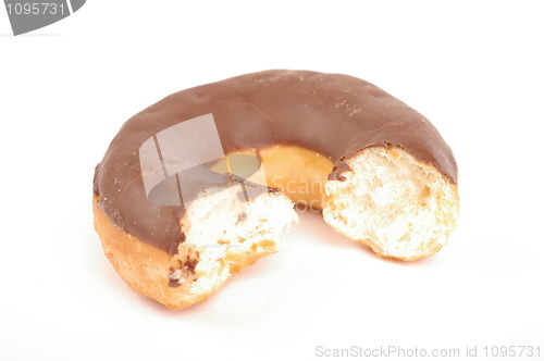 Image of A donut that has been eating of