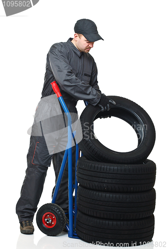 Image of mechanic on duty