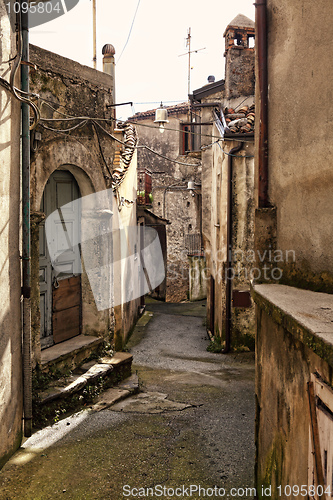 Image of san donato di ninea old houses detail