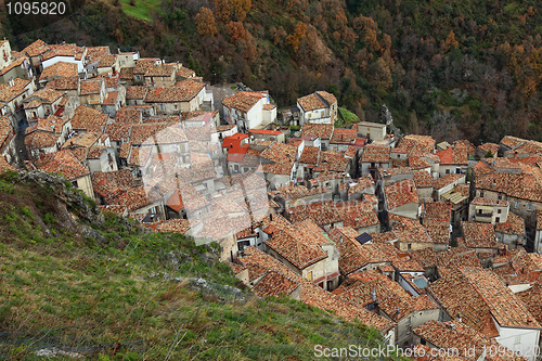 Image of san donato di ninea view from above