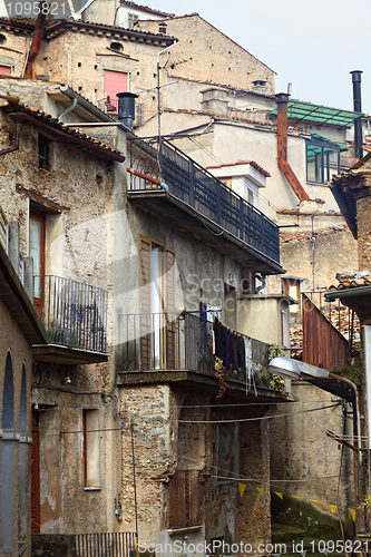 Image of detail of ancient house in san donato