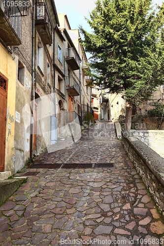 Image of san donato di ninea old houses detail