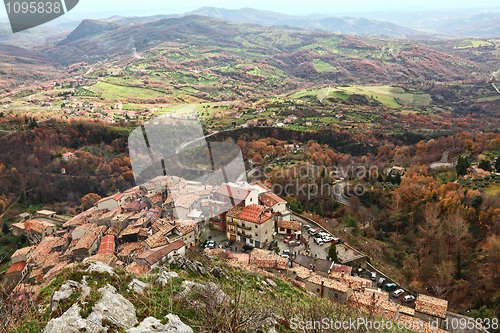 Image of san donato di ninea view from above