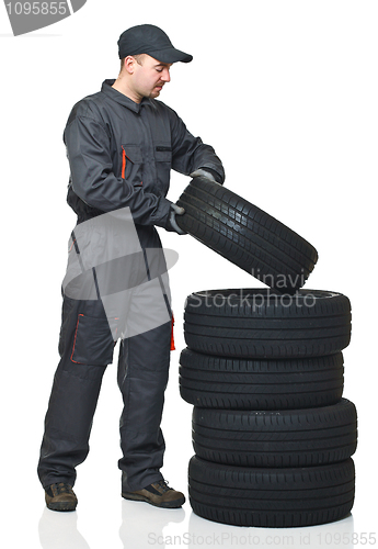 Image of mechanic on duty
