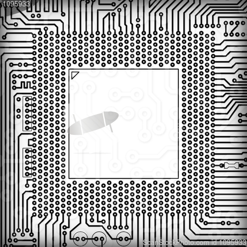 Image of Circuit board square frame