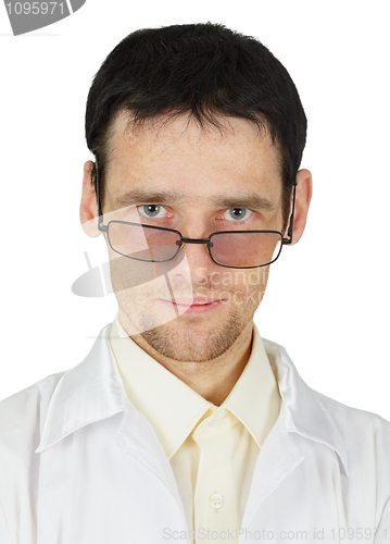 Image of Portrait of a doctor in a white coat