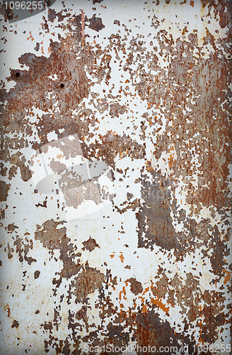 Image of Surface of old rusty steel sheet