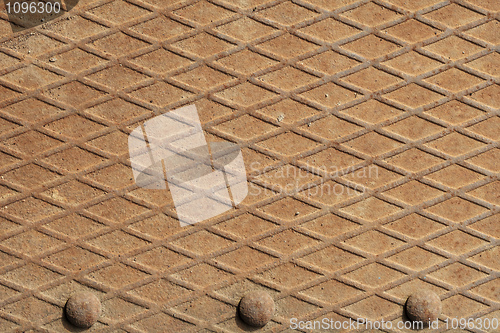 Image of Old rusty steel floor