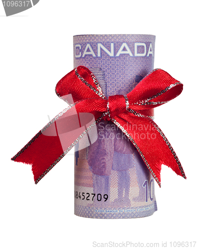 Image of Canadian money gift