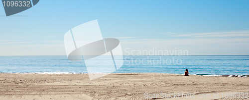 Image of alone on the beach