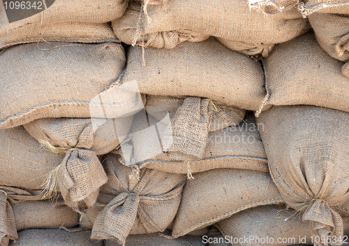 Image of sandbags in pile